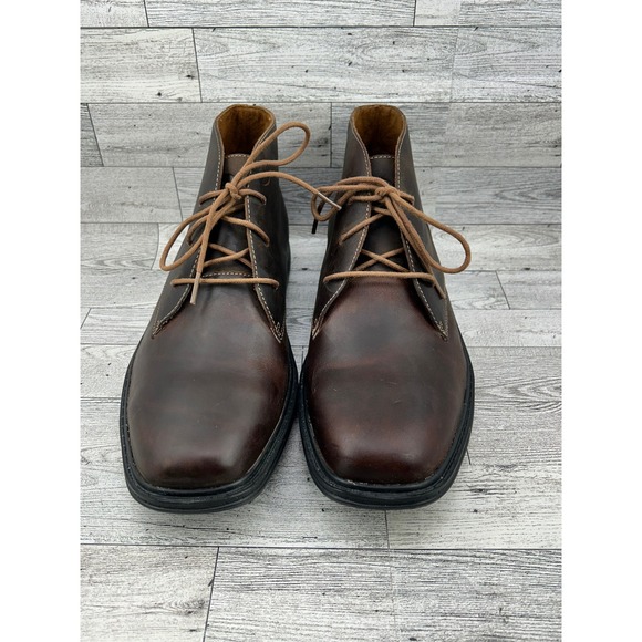Dr Comfort Ruk‎ 7920 Mens Brown Leather Chukka Boots Size 9W Wide Orthopedic main image 7